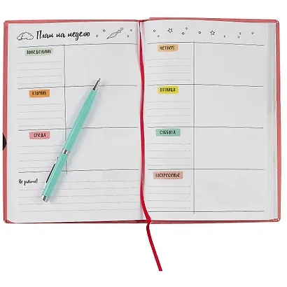 Ежедневник Пандыча А5 112л интегр.переплет, ассорти - фото 4