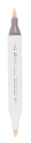 Маркер акриловый "Сонет" кремовый, двусторонний, перо кисть/пуля - фото 2