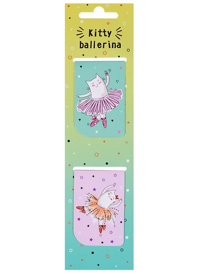 Магнитные закладки «Kitty ballerina», 2 штуки - фото 1