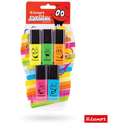 Текстовыделители Luxor, 5 цветов 1-4 мм - фото 6