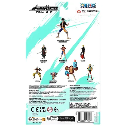 Экшн-фигурка Bandai  Ван Пис Луффи Дресс Роза (17см) (67776) - фото 13