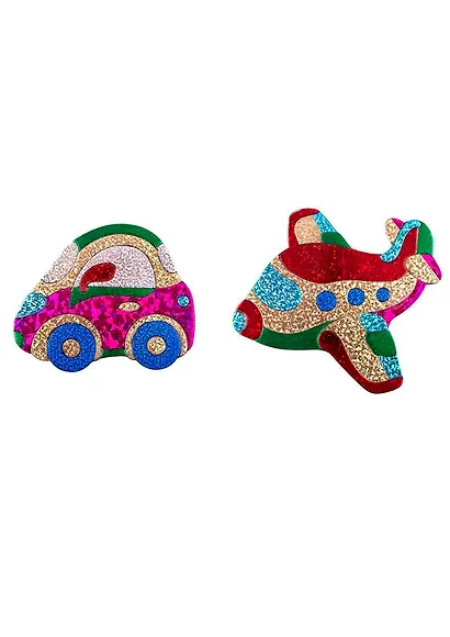 Аппликация Игрушки на магнитах. Фольга Самолёт. Машинка 3028 - фото 5