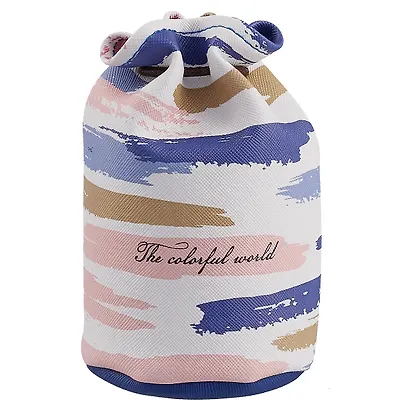 Кошелек-торба Акварельные полоски(PU)(8х13)(ПВХ бокс) - фото 1