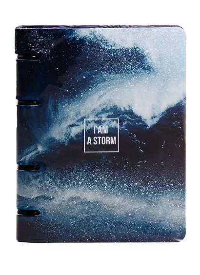 Тетрадь на кольцах в клетку Be Smart, Storm, 120 листов - фото 2