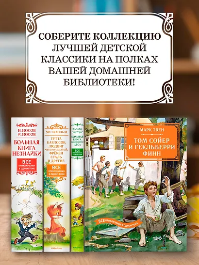 Том Сойер и Гекльберри Финн. Все приключения в одном томе - фото 5