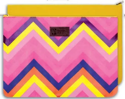 Папка для документов, А4 (33*24см), Феникс+ Яркий зигзаг кожзам с запечаткой 44155 - фото 1