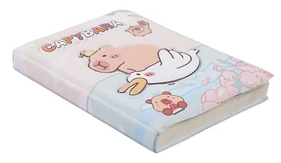 Книга для записей А5 80 листов в клетку, "Капибара", в ассортименте - фото 2