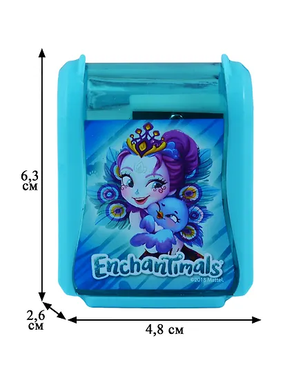 Точилка 3отв. "Enchantimals" 6,3*4,8*2,6, контейнер, инд.уп., подвес - фото 2