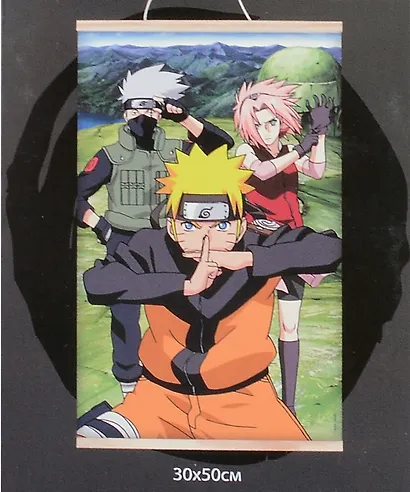 Naruto. Алмазное панно на подвесе "Команда № 7 Наруто", 30 х 50 см - фото 2