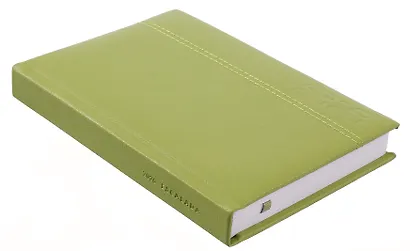 Ежедневник дат. 2026г. А6+ 176л "Наппа" салатовый, кожзам, тв.переплет, обл.поролон, блинт.тиснение, офсет, справ.мат-лы, ляссе, инд.уп - фото 2
