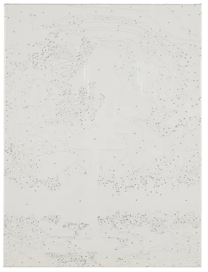 Холст с красками по номерам "Силуэт ангела в ночи", 30 х 40 см - фото 4