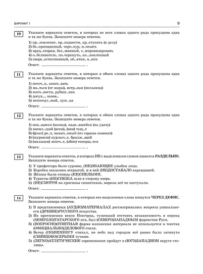 ЕГЭ-2026. Русский язык. 30 тренировочных вариантов экзаменационных работ. 800 заданий - фото 11