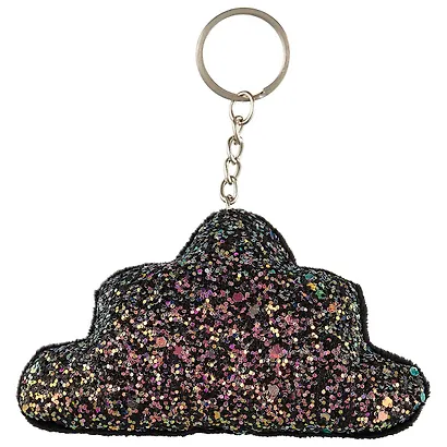 Брелок с блестками Облако (текстиль) - фото 2