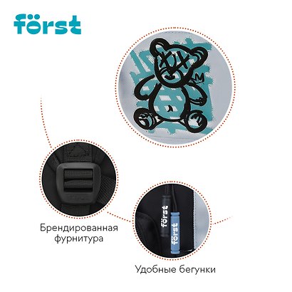 Рюкзак «Street Fashion», 1 отделение, для ноутбука, 40 см, полиэстер, Fӧrst - фото 7