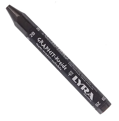 Мелок графитный LYRA GRAPHITE нерастворимый в воде мягкость 2В L5620102 - фото 1