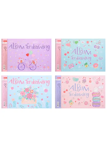 Альбом для рисования Hatber, "Замечтательно!", А4, 32 листа, на спирали, в ассортименте - фото 3