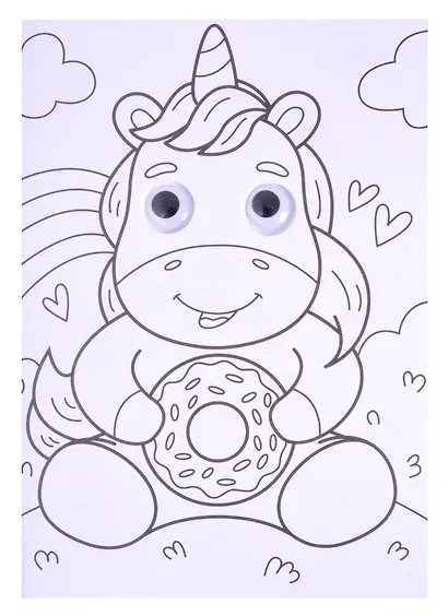 Суперраскраска с глазками. Для девочек - фото 2