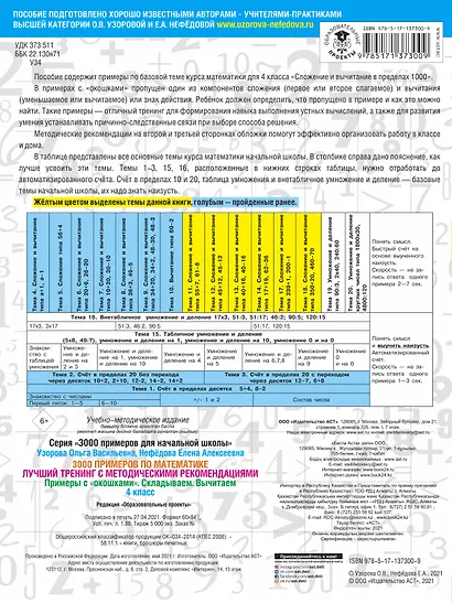 3000 примеров по математике. Лучший тренинг. Складываем. Вычитаем. Примеры с "окошками". С методическими рекомендациями. 4 класс - фото 2
