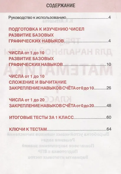 Математика. 1 класс. Тренажёр для начальной школы - фото 2