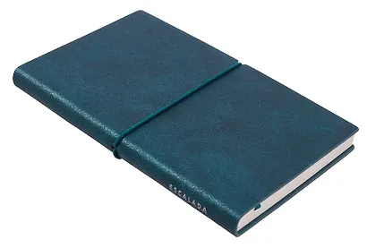 Ежедневник недат. А6+ 122x193 мм 120л "Наппа металлик" зеленый, кожзам, мягк.переплет, застёжка-резинка,офсет, ляссе - фото 2