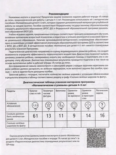 Я считаю до пяти. Рабочая тетрадь для детей 4-5 лет - фото 2