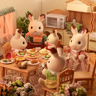Игровой набор «Семейство шоколадных кроликов», Sylvanian Families - фото 4