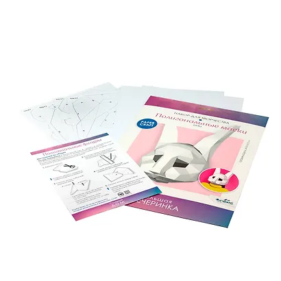 Полигональные маски. Заяц. Набор для творчества - фото 2