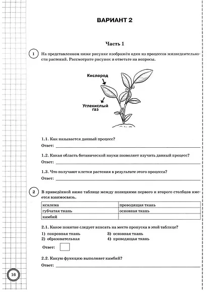 ВПР. Биология. 6 класс. Типовые задания. 10 вариантов заданий. Подробные критерии оценивания. Ответы - фото 5