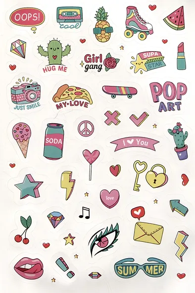 Pink Power Stickers. Более 555 наклеек для сильных духом девчонок! - фото 3