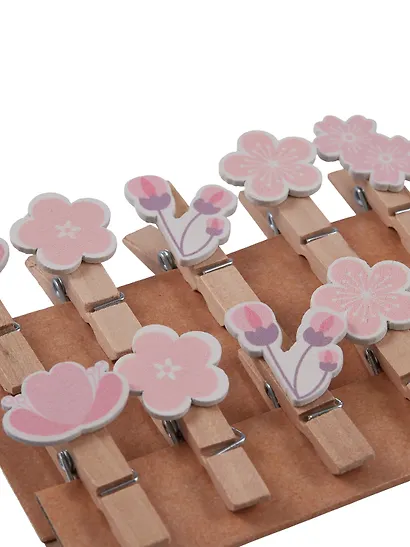 Прищепки декоративные с веревкой "Сакура", 10 штук - фото 3