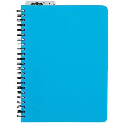 Тетрадь в клетку Stila, Neon blue, 96 листов - фото 1