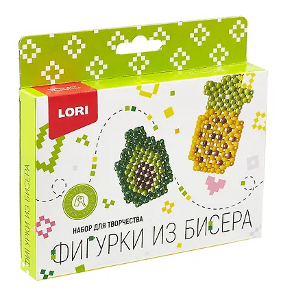 Набор для творчества LORI. Фигурки из бисера "Ананас, авокадо" - фото 2