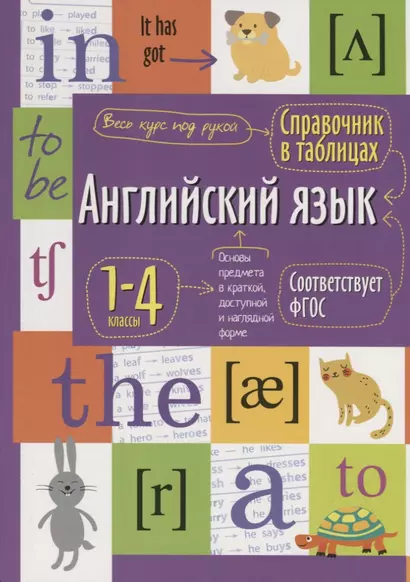 Английский язык. 1-4 классы. Справочная тетрадь в таблицах - фото 1