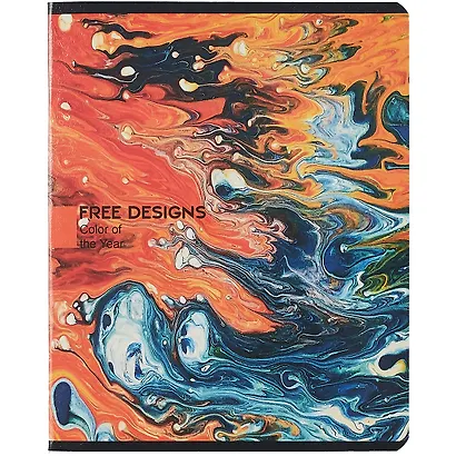 Тетрадь в линейку Academy Style, "Красочные разводы", 48 листов, в ассортименте - фото 4