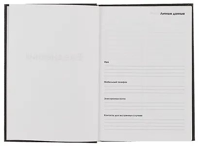 Ежедневник недат. А5 128л "Кошка" 7БЦ, ламинация Glitter, тиснение фольгой, офсет - фото 3