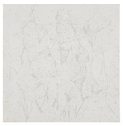 Холст с красками по номерам с поталью "Веточки хлопка", 40 х 40 см - фото 3