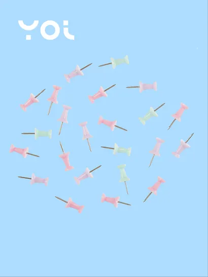 Кнопки гвоздики 40 штук 21 мм, пастельные, в ассортименте, Yoi - фото 3