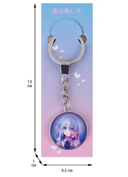 Брелок Аниме Девушка с леденцом (Сёдзё) (стекло) (3,2 см) - фото 2