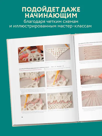 Японские шали и палантины. Вязание крючком. 30 моделей со схемами и инструкциями - фото 7