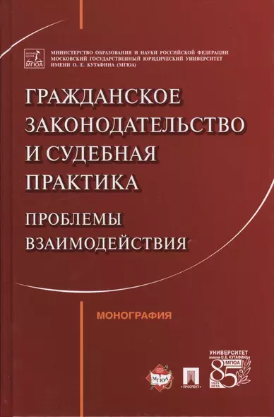 Гражданское законодательство и судебная практика: проблемы взаимодействия. Монография - фото 1