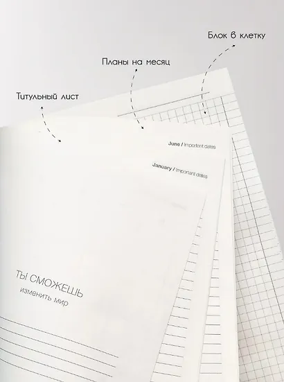Бизнес-тетрадь А5, 96 листов в клетку, 140 х 200 "Shadow" искусственная кожа - фото 6