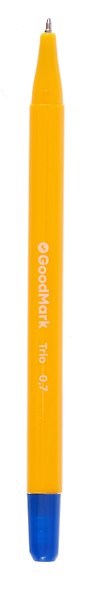 Шариковая ручка синяя 0,7 мм, Trio, GoodMark - фото 2