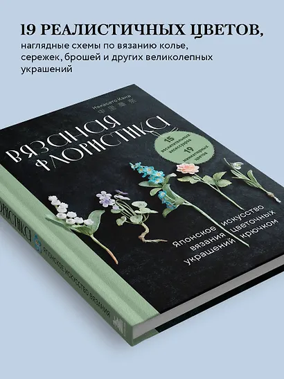 Вязаная флористика. Японское искусство вязания цветочных украшений крючком - фото 6