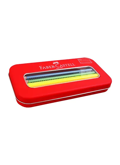 Карандаши цветные Faber-Castell, Jumbo Grip Neon+ Metallic, 10 цветов - фото 2