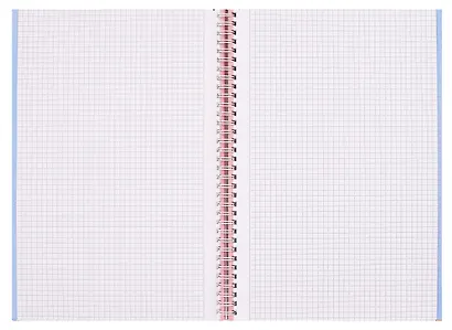 Тетрадь А4 120 листов, клетка, "Wave" гребень, перфорация, ламинация soft-touch - фото 5