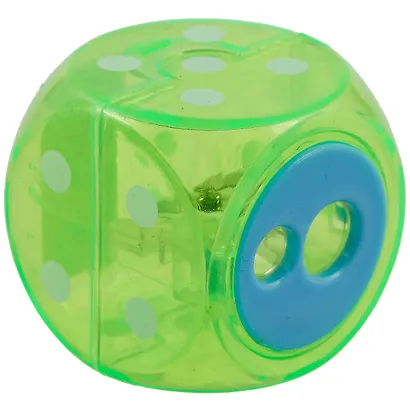 Точилка 2отв. "Сube" ассорти - фото 2