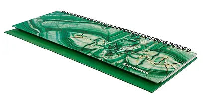 Планинг недат. 56л "Удивительный малахит" настольный, 7БЦ, глянц.лам, евроспираль, офсет - фото 2