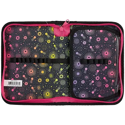 Пенал школьный 1отд. "Космос" 21*14см, молния, откидной клапан - фото 3