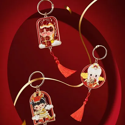 Брелок коллекционный Pop Mart Loong Presents the Treasure в ассортименте, в непрозрачной Сюрприз-коробке 9х7х4 - фото 4