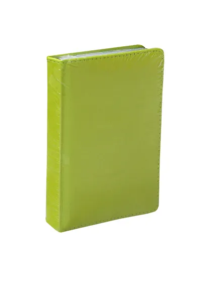 Ежедневник недат. А6 136л "VELVET" салатовый, иск.кожа, ляссе, Bruno Visconti - фото 1